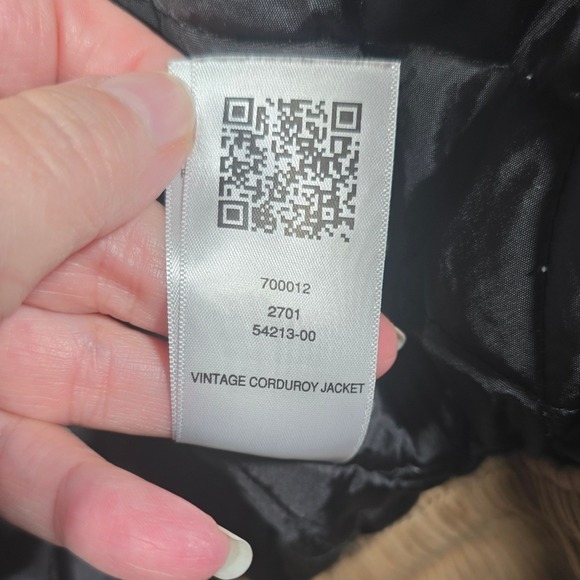 True Religion Vintage Corduroy Jacket Mens XL Extra Large Travertine Hooded - Picture 11 of 12